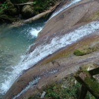 при виде падающей воды